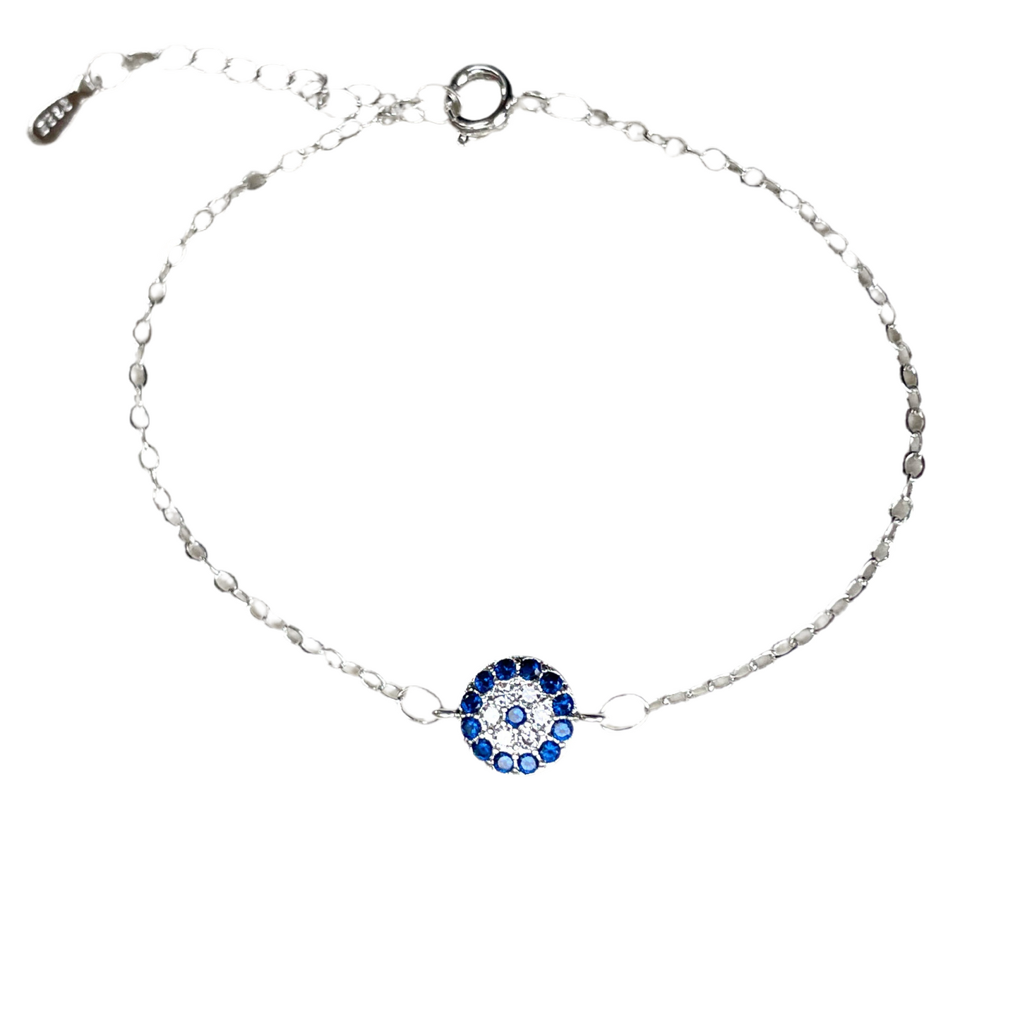 Evil Eye Bracelet - Small Diamond Blue Eye Bracelet