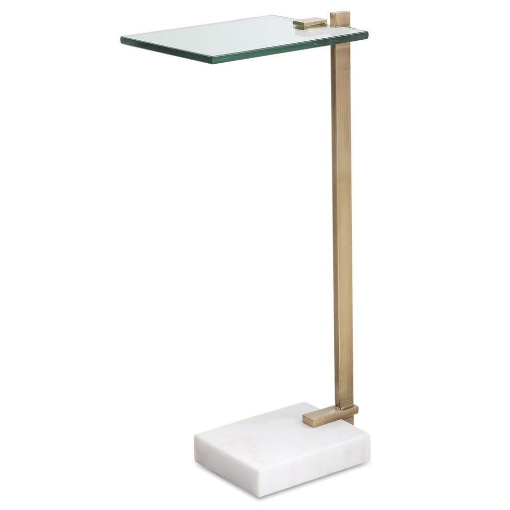 Butler Accent Table, White