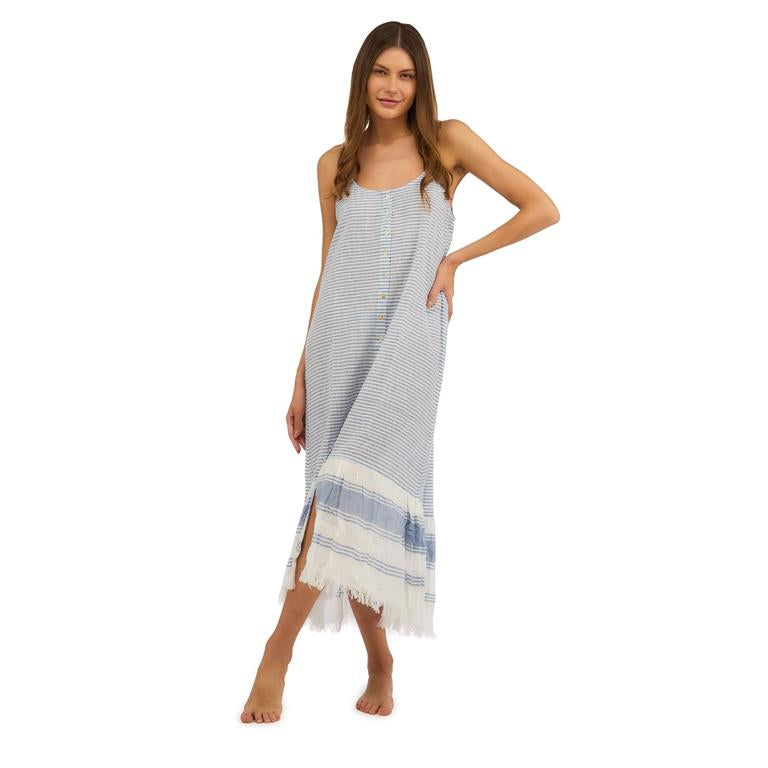 Two’s Company Accessories:Blue and White Stripe Dress