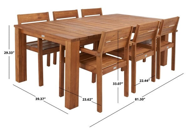 Hestia 7 Piece Outdoor Dining Set