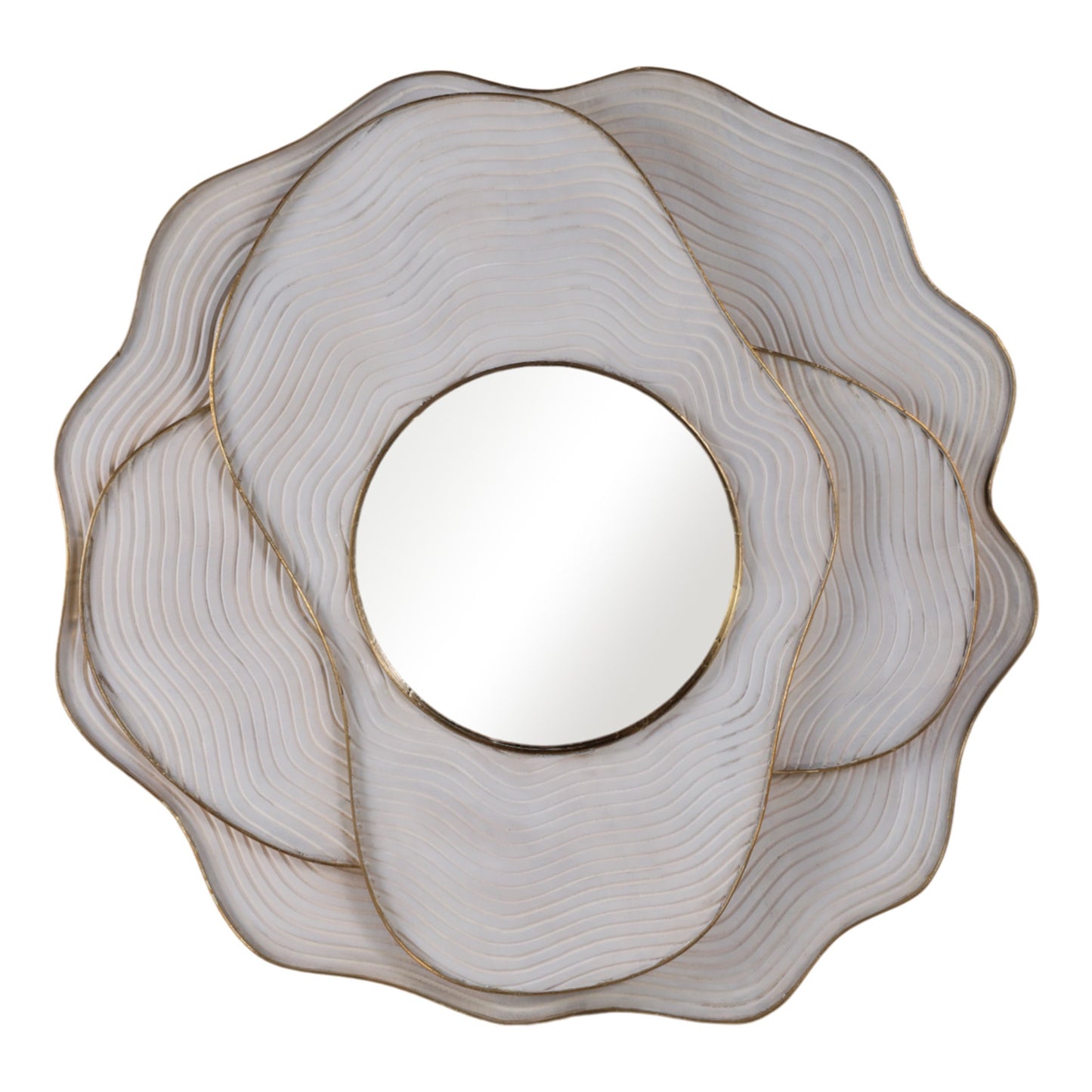 Kearny Layered Wood Wall Mirror