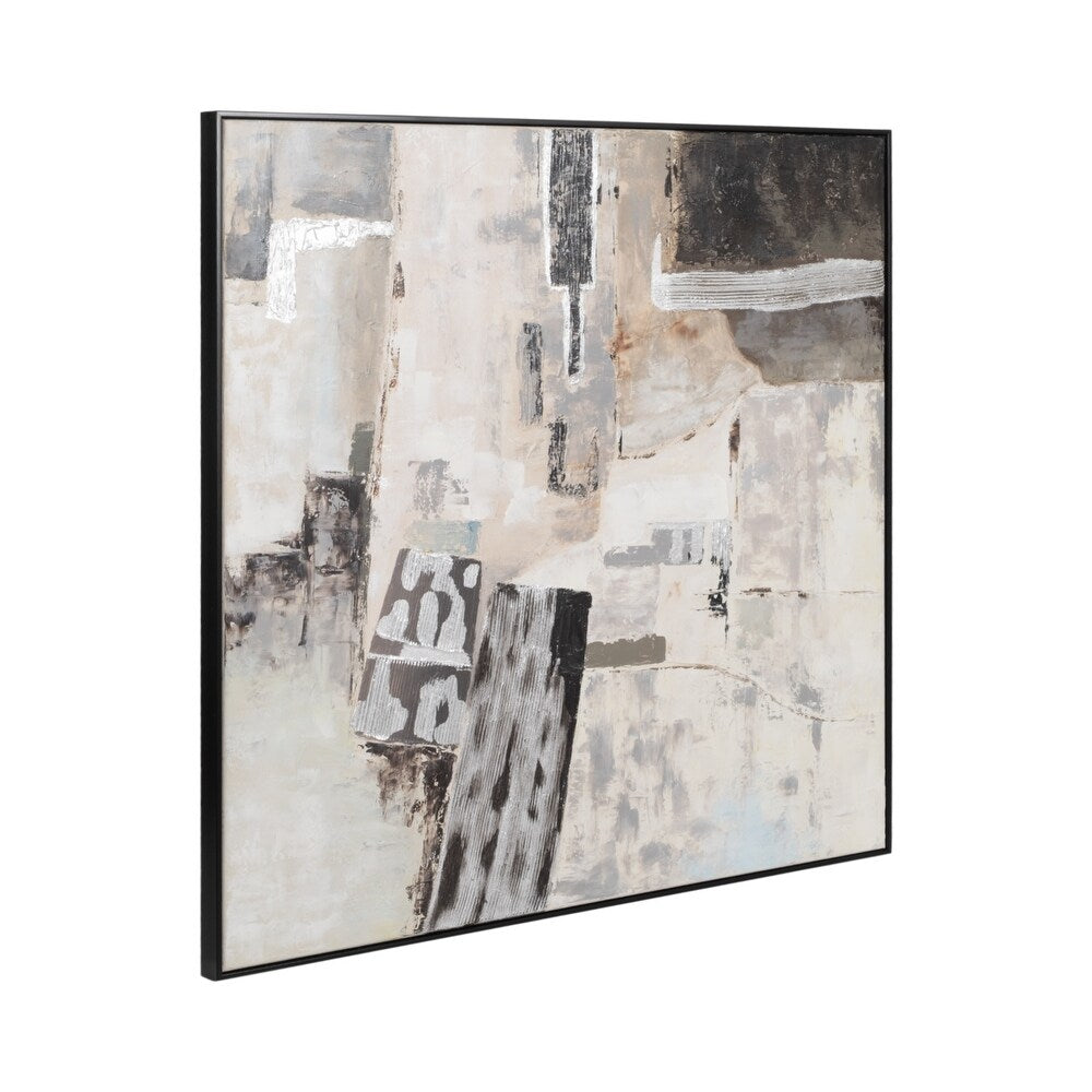 Sagebrook Accessories:51 X 51 Hand Painted Abstract