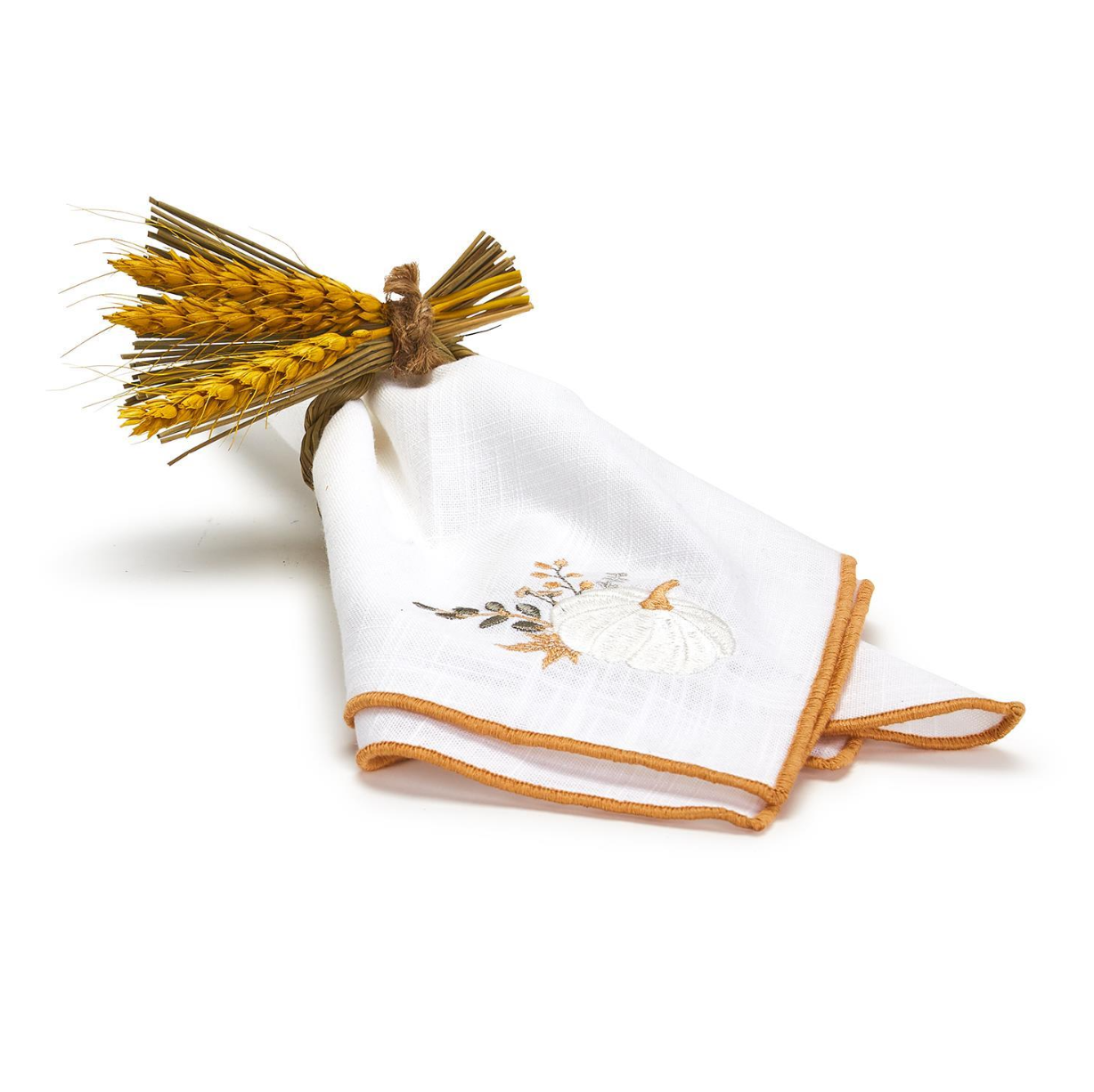 All Natural 24 Pc Hand-Crafted Napkin Ring Unit Includes 2 Styles: Olive Leaf and Wheat