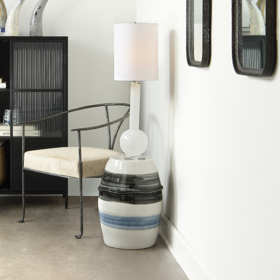 Horizon Striped Side Table