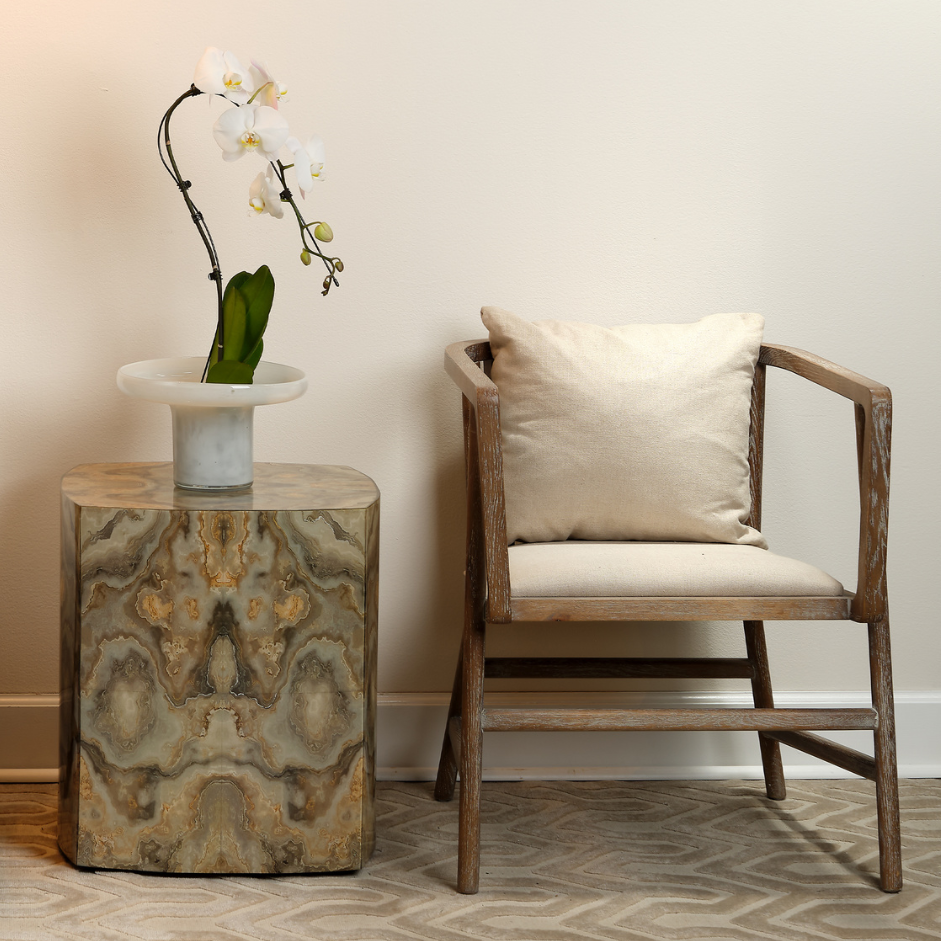 Ink Blot Curved Side Table