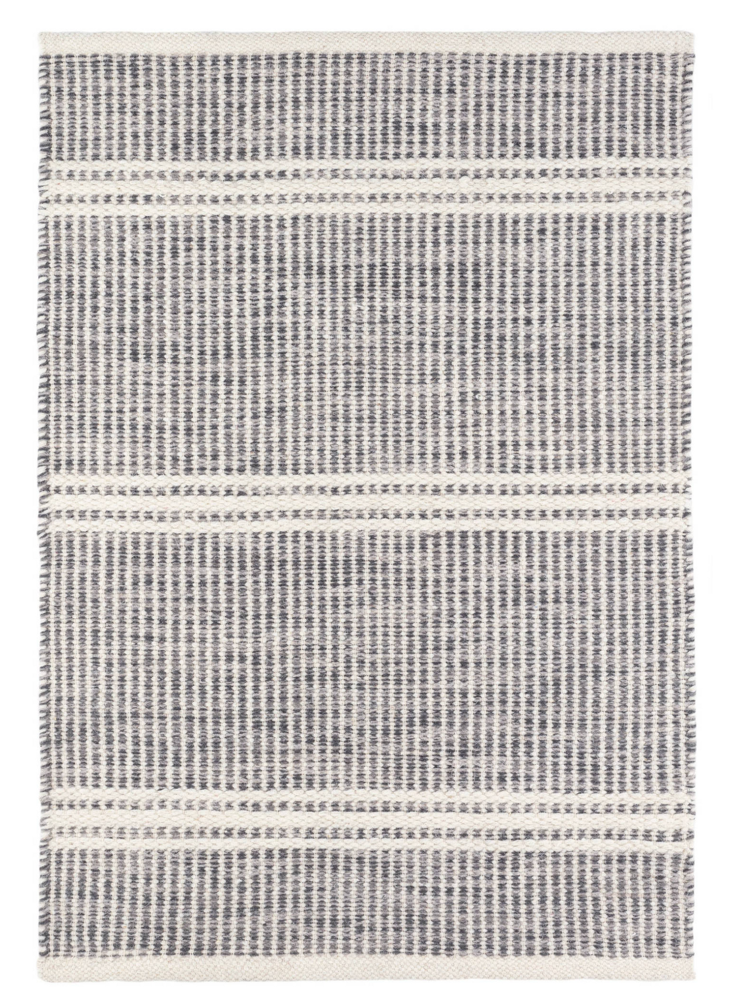 Annie Selke Malta Grey Wool Rug 4x6
