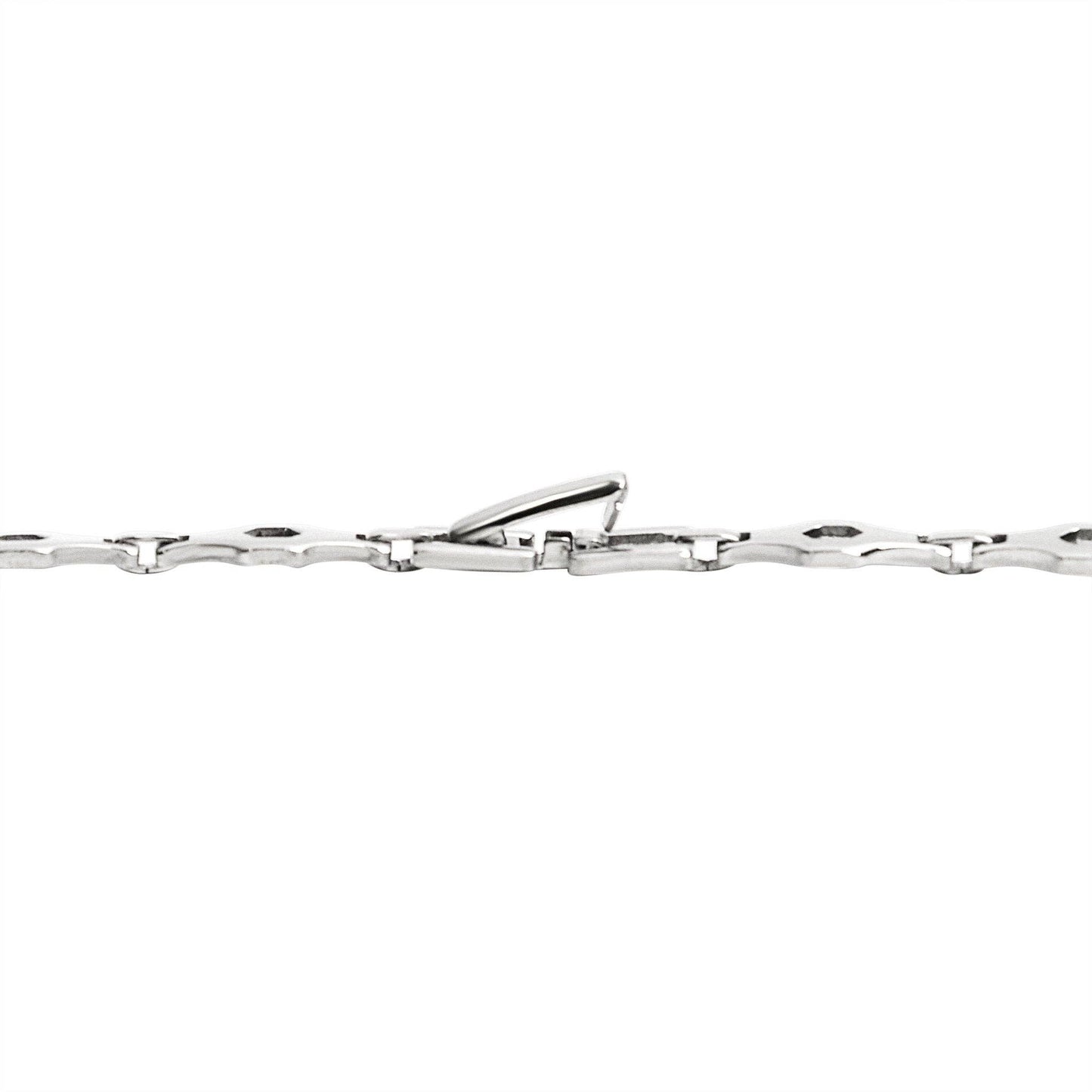 Stainless Steel Hexagon Fancy Chain Necklace