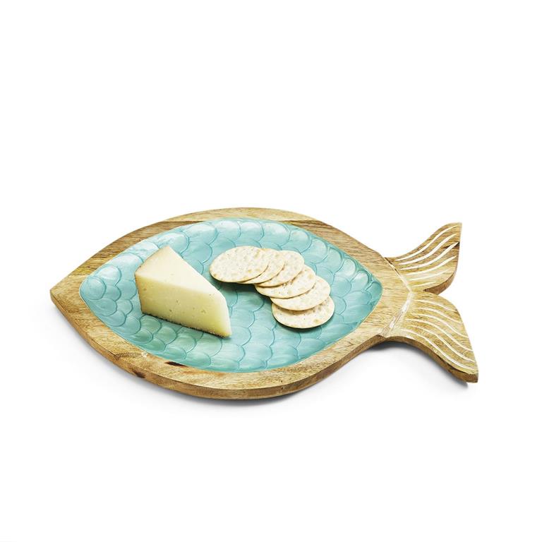 Two's Company Shimmering Scales Fish Tray (Dry Food Only)