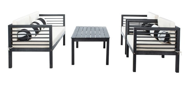 Outdoor 4 Piece Outdoor Set With Accent Pillows