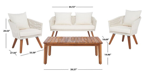 Outdoor 4 Piece Living Set