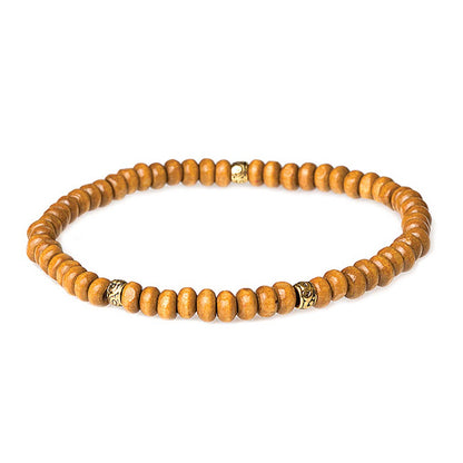 Wood Bead Bracelet Select from 3 Color Styles