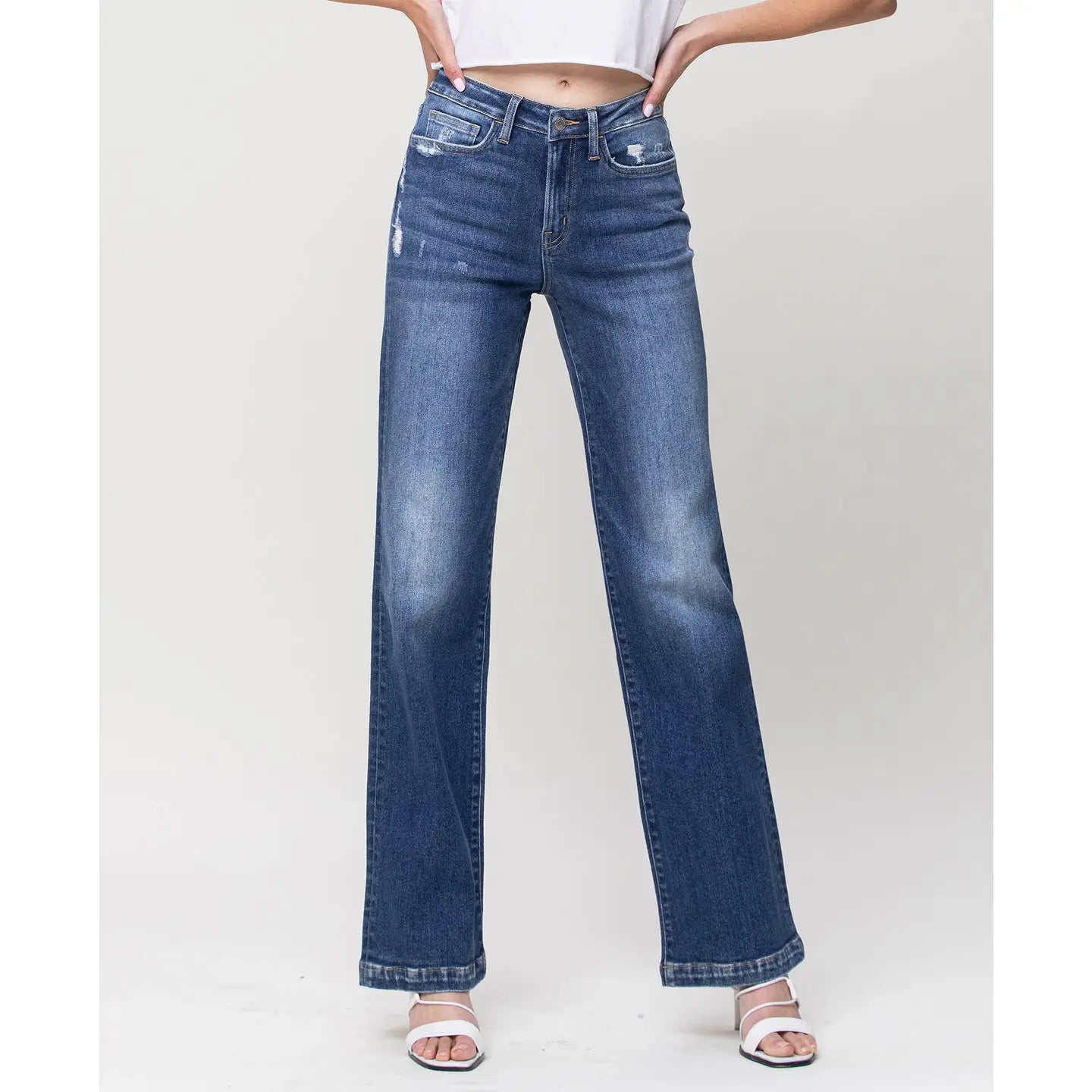 Flying Monkey High Rise Wide Leg Jeans