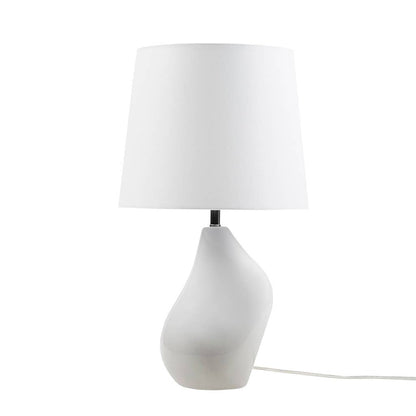 Asymmetrical Ombre Grey Ceramic Table Lamp, Grey SET OF 2