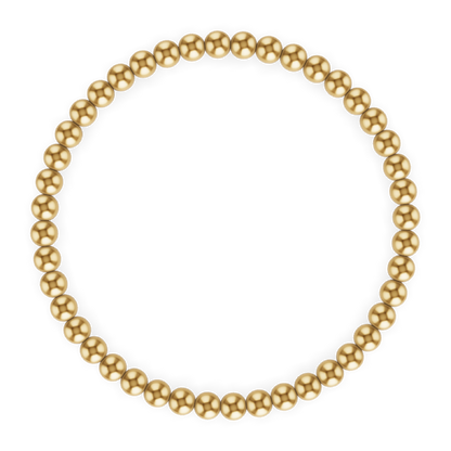 4MM Gold Ball Bracelet