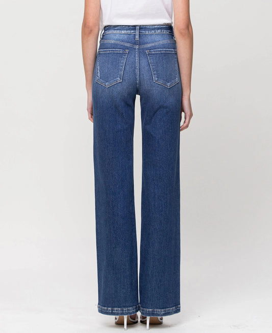 Flying Monkey High Rise Wide Leg Jeans