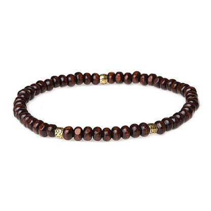 Wood Bead Bracelet Select from 3 Color Styles