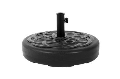 Black Fillable Umbrella Base with Steel Tube Support