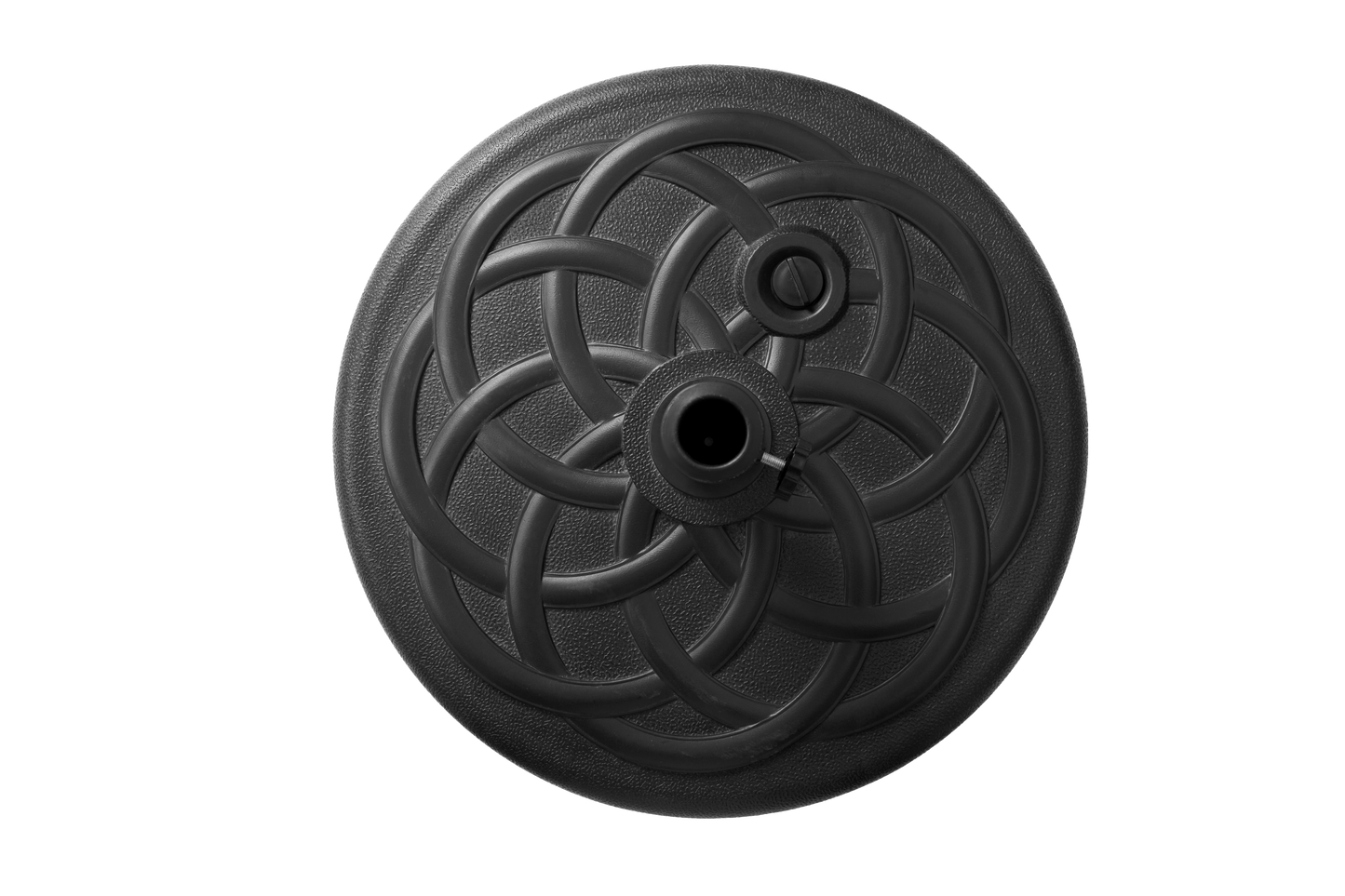Black Fillable Umbrella Base with Steel Tube Support