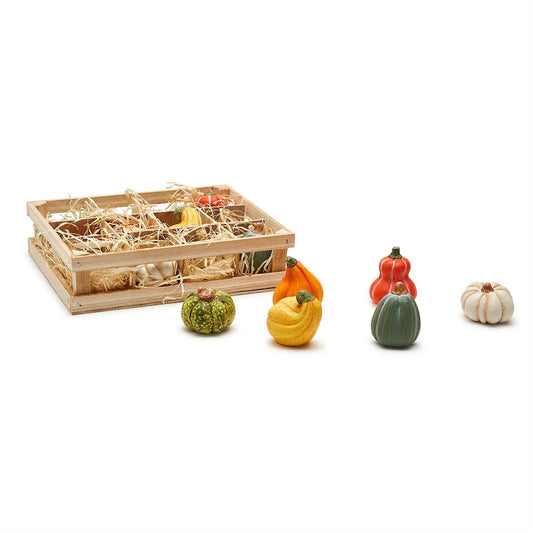 Pumpkin in Wooden Crate