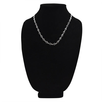 Stainless Steel Hexagon Fancy Chain Necklace