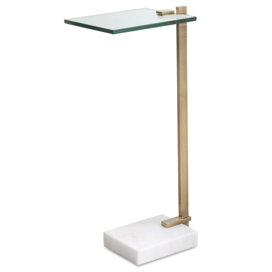 Butler Accent Table, White