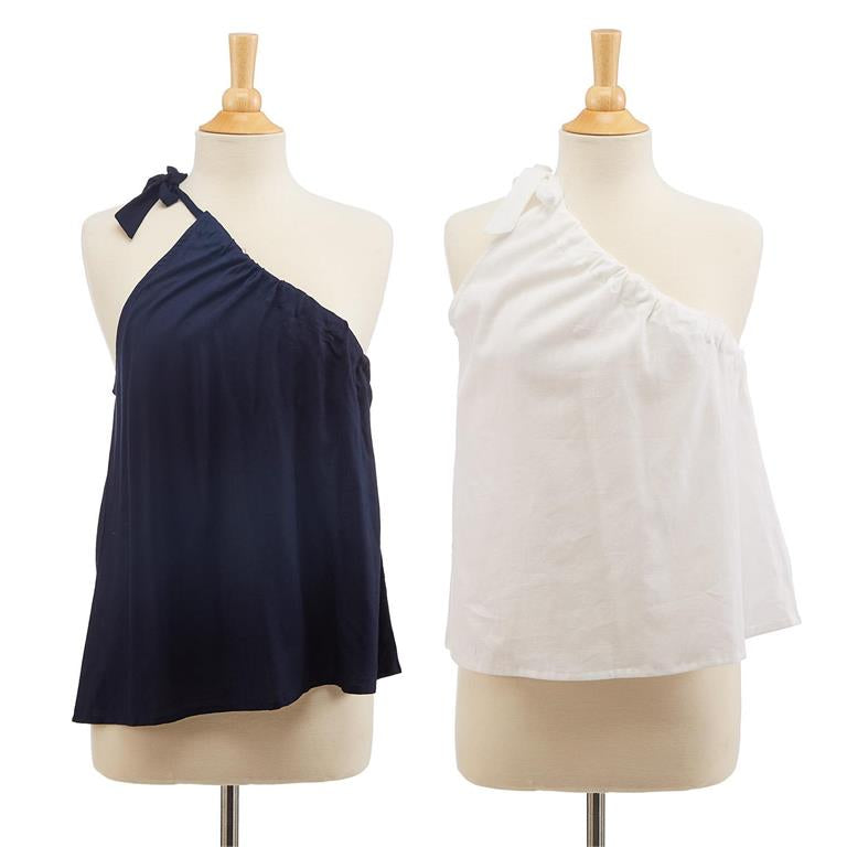 Adjustable One Shoulder Blouse