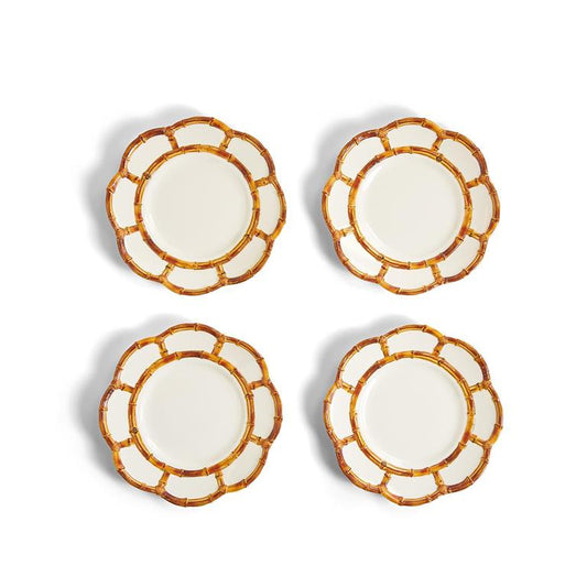 S/4 Bamboo Touch Salad / Dessert Plate