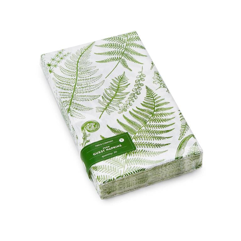 Two’s Company Accessories:Two’s Company Fern 3-Ply Paper Dinner Napkin / Guest Towel