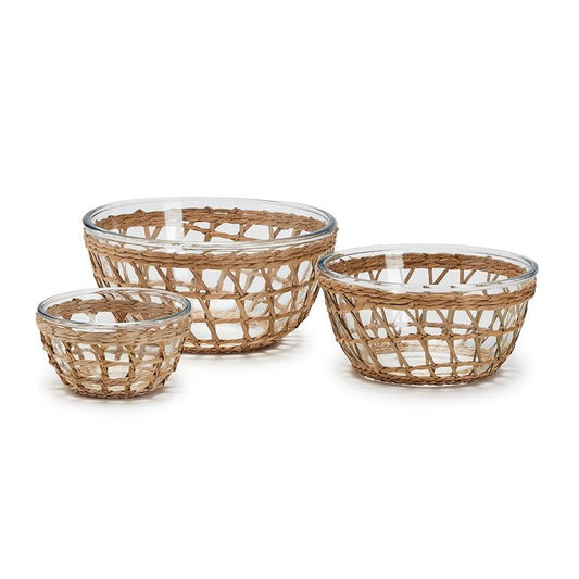Island Chic S/3 Glass Bowls