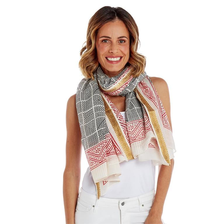 Hand Block Printed Scarf