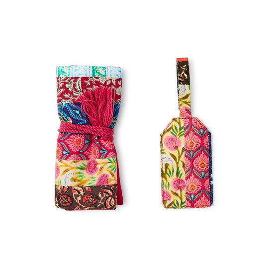 Luggage Tag and Jewelry Roll