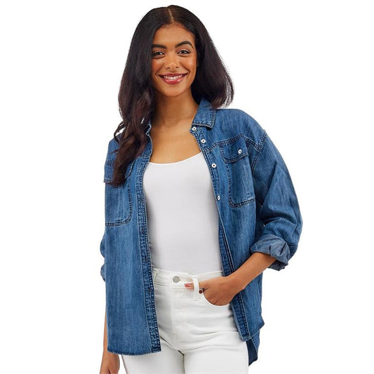 Oversized Denim Shirt