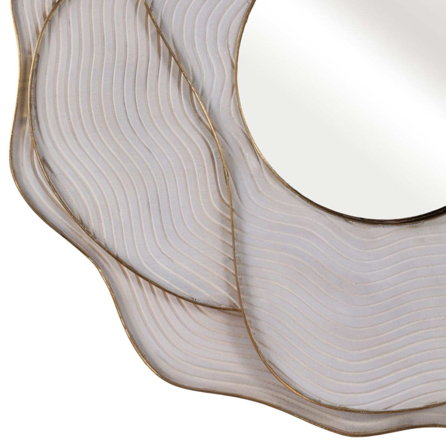 Kearny Layered Wood Wall Mirror