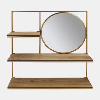 Sagebrook Accessories:Wall Shelf With Mirror