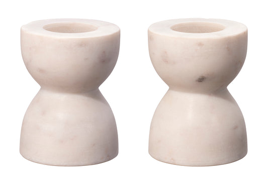 Petit Marble Candlesticks (Set of 2)
