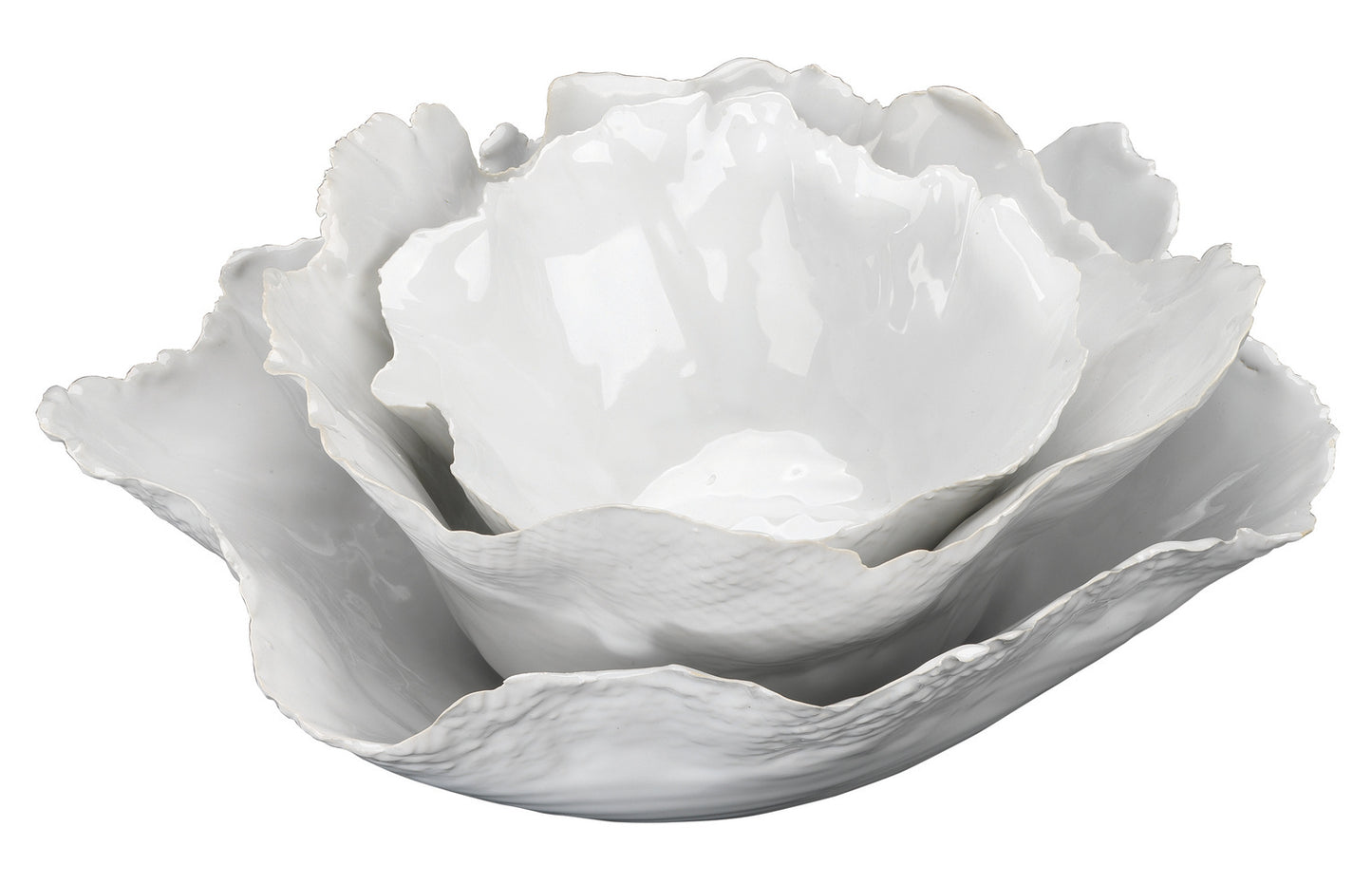 Fleur Ceramic Bowls (Set of 3)