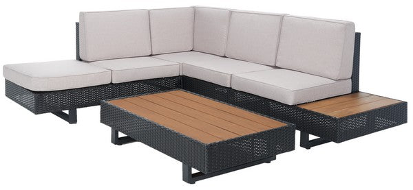 Outdoor Table & 2 Seat 1 Back Cushions