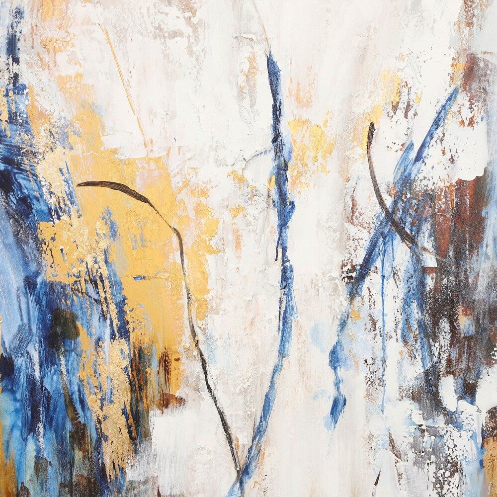 Sagebrook Accessories 74 X 50  Hand painted Abstract