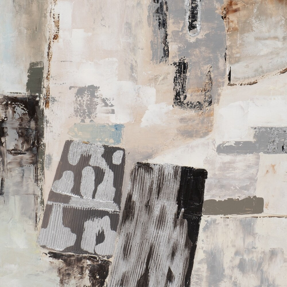 Sagebrook Accessories:51 X 51 Hand Painted Abstract