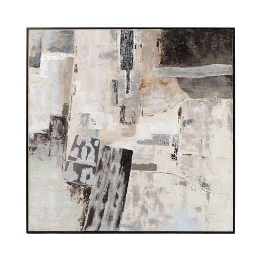Sagebrook Accessories:51 X 51 Hand Painted Abstract