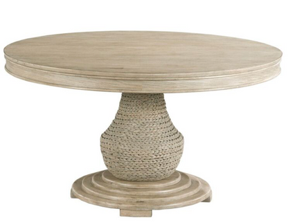 American Drew Boca Woven Set Round Dining Table and 4 Chairs