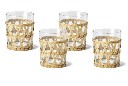 Island Chic Lattice Drinking Small & Large Glass