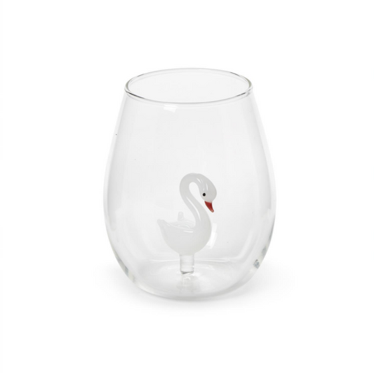 Swan Stemless Wine Glass
