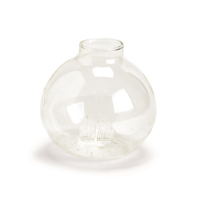 Be Seated Set of 4 Bud Vase/Place Card Holder in Gift Box - Hand-Blown Glass