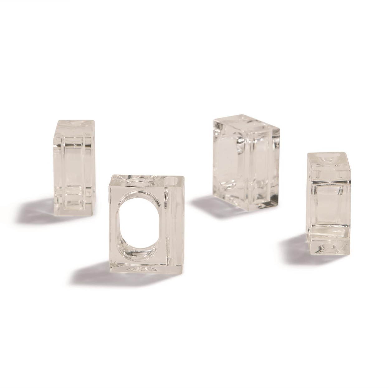 A La Carte Set of 4 Napkin/Flower Holders in Gift Box - Acrylic