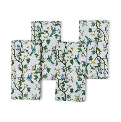 Hummingbird Set of 4 Cloth Napkins - Cotton