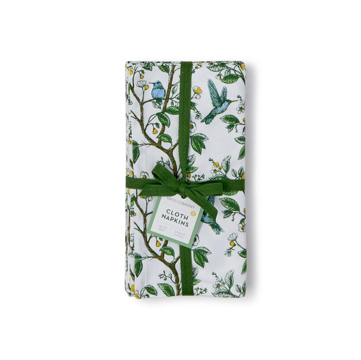 Hummingbird Set of 4 Cloth Napkins - Cotton