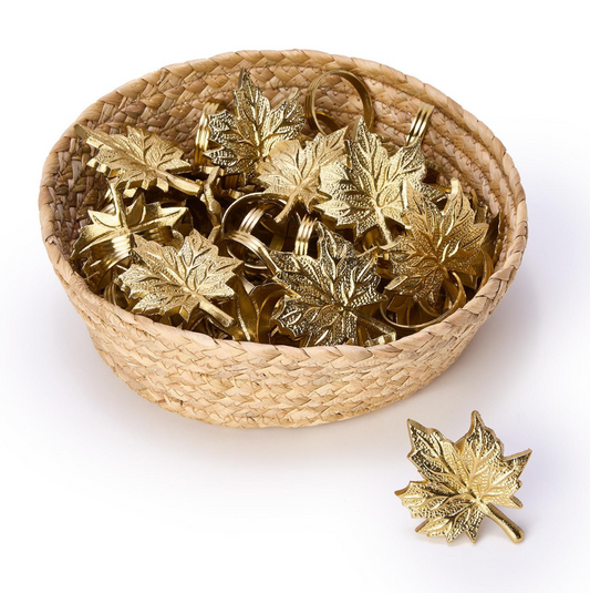 Golden Leaf Napkin Ring
