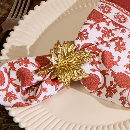 Golden Leaf Napkin Ring