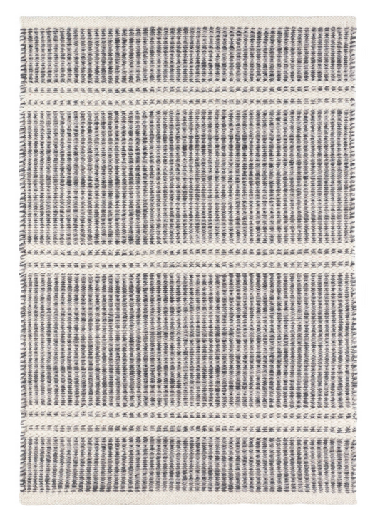 Annie Selke Malta Grey Wool Rug 4x6